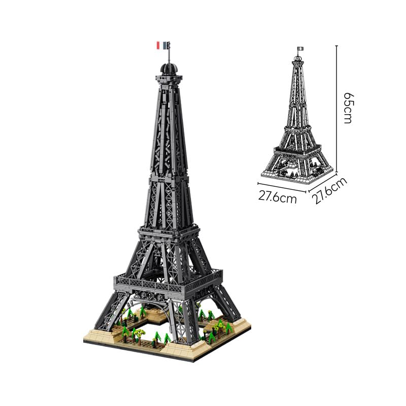 Image of SKY LINE OCEAN Eiffel Tower Building Blocks Set | Paris Landmark Architecture Model Kit for Kids & Adults | Detailed Construction Toy for Display & Decor | 5 Year Structural Warranty