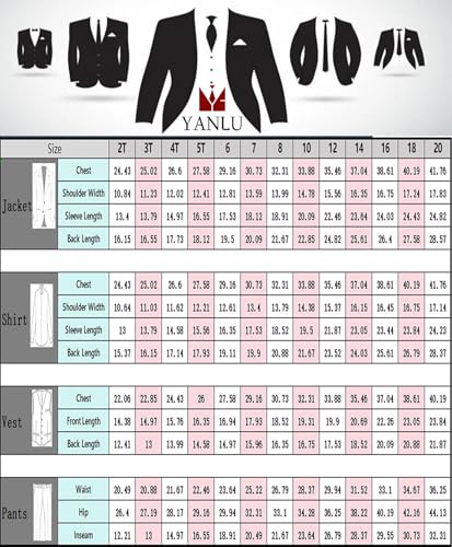 Image of Toddler Suits Slim Fit Suit for Boys,Formal Tuxedo Ring Bearer Outfit Kids Dress Clothes for Wedding,Adjustable Waist