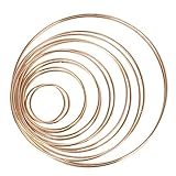 14 Stück 7 Größen Metallringe Drahtring Metall...