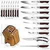 Kitchen-Knife-Set-with-Block-18-Piece-Super-Sharp-German-High-Carbon-Stainless-Steel-Chef-Knife-Set-Professional-Cutlery-Knife-Set-with-Sharpener HOSHANHO Kitchen Knife Set with Block 18-Piece, Super Sharp German High Carbon Stainless Steel Chef Knife Set, Professional Cutlery Knife Set with Sharpener