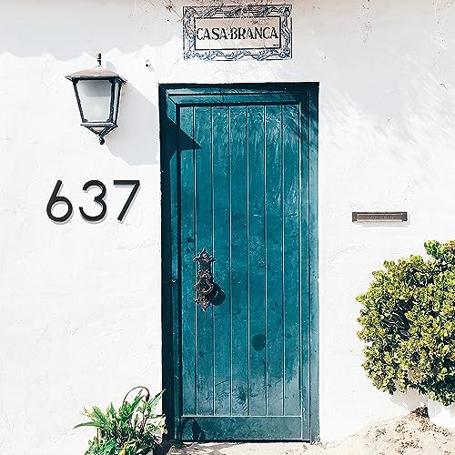 House Numbers-Usumairu Address Numbers For Houses,6'' Floating Modern House Numbers For Outside Decor With Mounting Kit,3D Shadow Black Metal Address Numbers And Signs For Door&Garden&Mailbox&Hotel-6 #TOP6