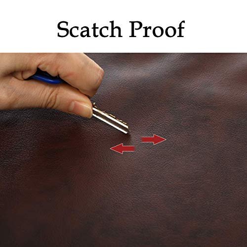 iiSPORT Leatherette Pool Table Cover, 8-Foot Heavy Duty Fitted Billiard Game Table Dust Storage Cover - Burgundy