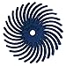 Dedeco Sunburst Radial Bristle Discs - 7/8" (22mm) Dia, TC Bristle, 1/16" (1mm) Arbor - Precision Cleaning Buffer Polisher Rotary Tool Accessories, Fine 400 Grit, Aluminum Oxide - 48 Pack