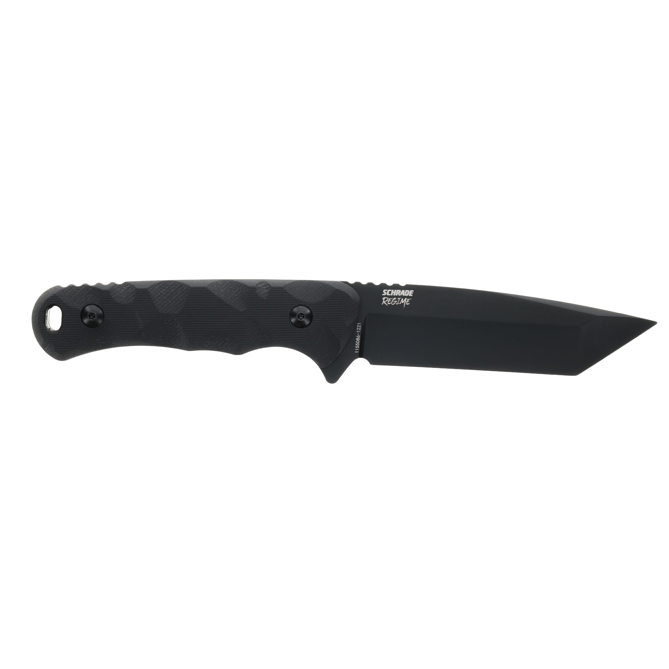 Schrade Delta Class Rigime Fixed Blade 8.5in with 3.83in AUS-8 Steel Blade and G-10 Handle for Hunting, and Bushcraft