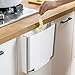 Household Trash Hanging Trash Can Foldable Wall- Mounted Trash Bins for Kitchen Cabinet Door and Bathroom Diaper Pail Hanging Garbage Can for Office and Baby Crib Garbage can