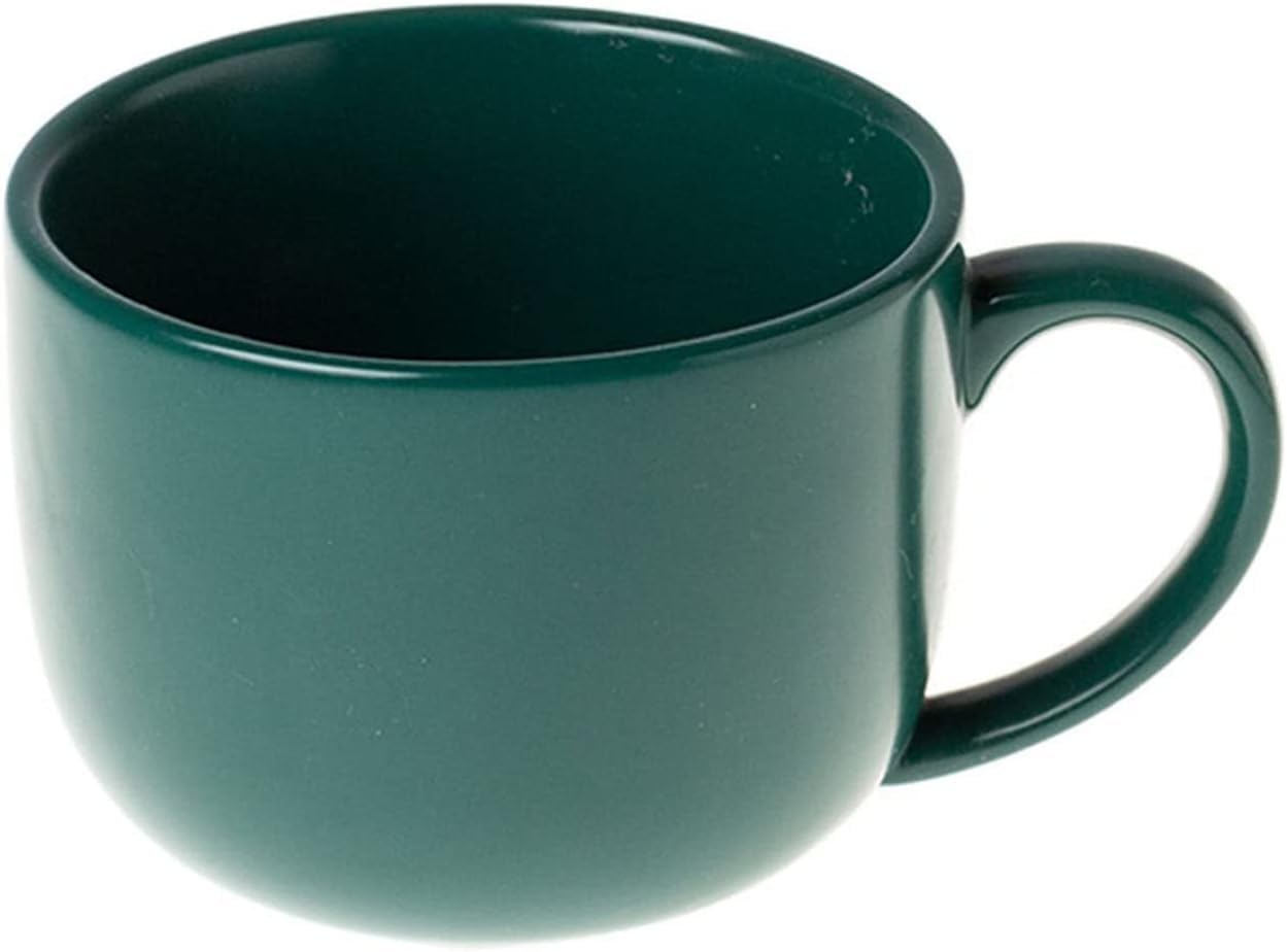 tazas de café personal, Taza de cerámica, taza de café, taza de cerámica de color sólido de 400 ml, taza de té de porcelana, taza con asa, for té espresso latte capuchino postre jugos de chocolate cal