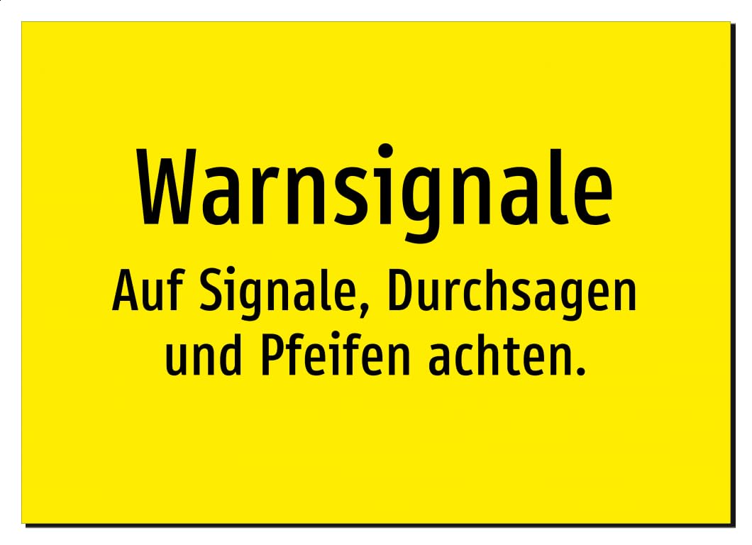 37932-DE-T-08 | Warnsignale - Auf Signale, Durchsagen und Pfeifen achten