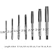 QISF 7Pcs Bearing Steel Metric Screw Thread Tap M3-M12 Plug Tap Set(Wrench is not include)