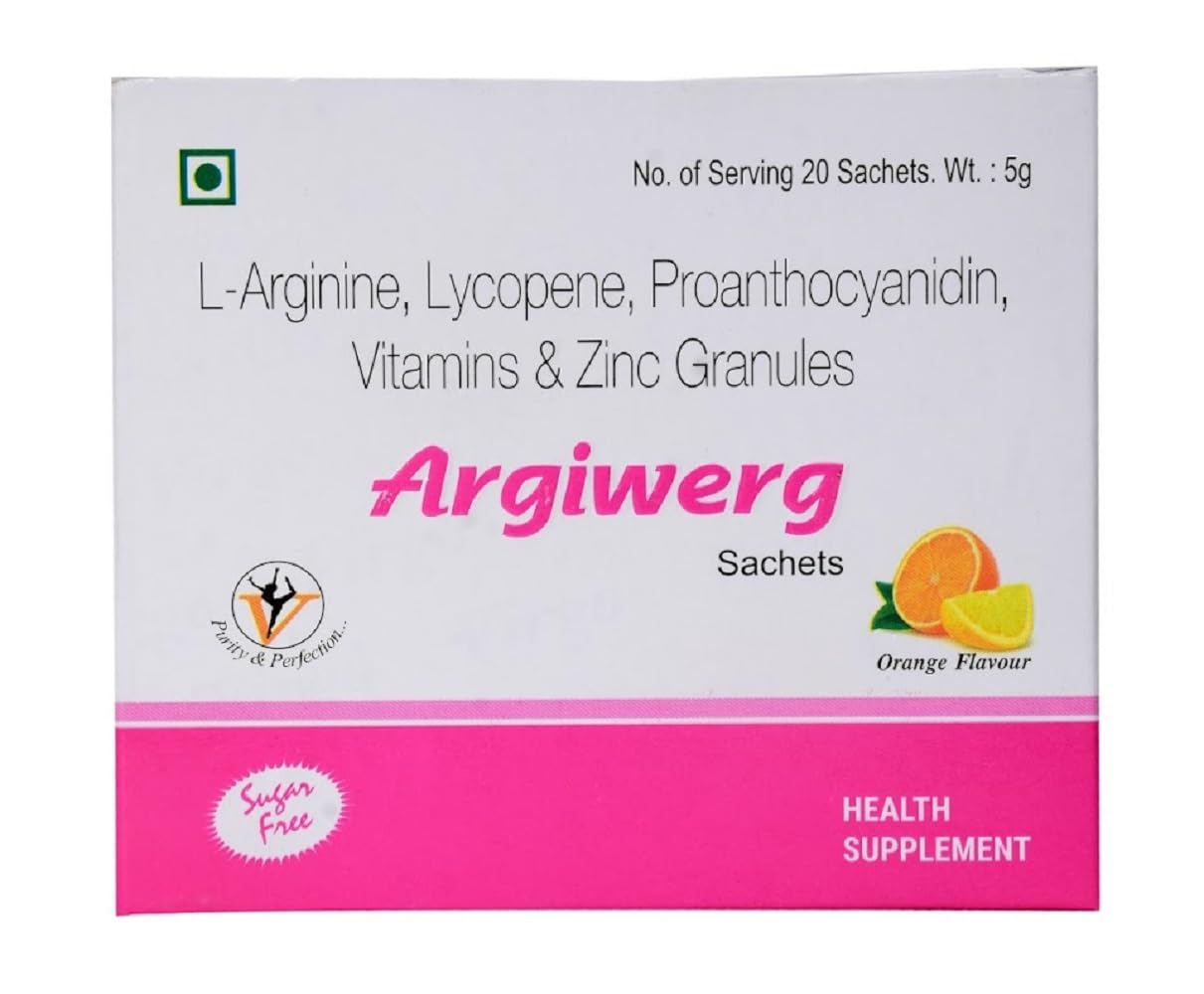 Argiwerg L-arginine, Lycopene, Proanthocyanidin, Vitamins & Zinc Granules 20 Sachets (B0CY5QT413) Amazon Price History, Amazon Price Tracker