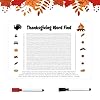 Jumbo Thanksgiving Word Search Poster - Giant 36"x24" Wall Game with 50 Words, Giant Word Search Poster, Thanksgiving Games for Family Party Thanksgiving Puzzle Word Game