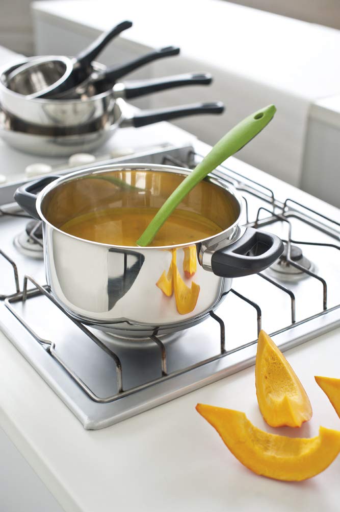 Beka Polo - Faitout Inox 18/10 28 cm - Couvercle en Verre - Marmite avec Fond 3 Couches - Tout Feux Compatible Induction et Lave-Vaisselle