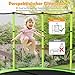 COSTWAY Ø165cm Gartentrampolin mit Sicherheitsnetz, Trampolin bis 135KG belastbar, Indoor-/Outdoortrampolin für Kinder ab 3 Jahre (Grün, Ø165x165cm)
