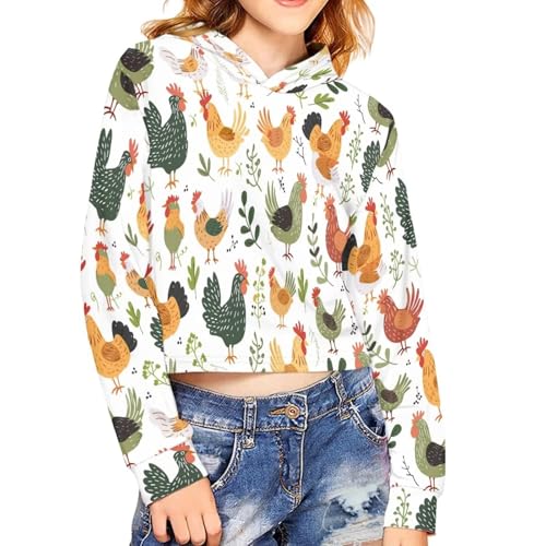 Kids Crop Tops Girls Hoodies Long Sleeve Fashion Sweatshirts2