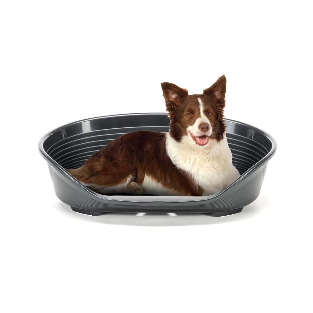 Ferplast Siesta Deluxe Dog Basket - Black - Size 10: 93.5 X 68 X 28.5 Cm (L X W X H)