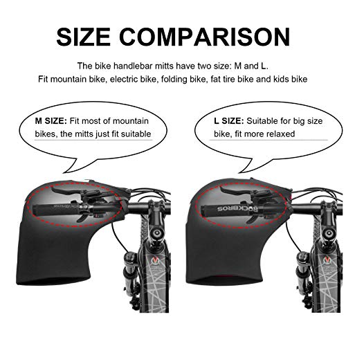 ROCK BROS Handlebar Covers Cold Weather Mountain Bike