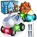 Produktbild WEARXI Dinosaurier Spielzeug - 2Pack LED-Licht Realistischer Sound Geschenke Dinosaurier Auto Jurassic World - Geschenke Junge Dinosaurier Spielzeug ab 3 6 8 Jahren Junge, Dino Spielzeug für Kinder