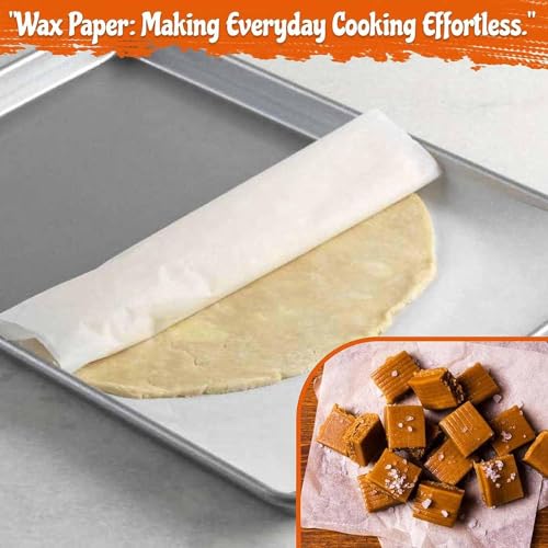 Image of ANCHARA Butter Paper Sheets Premium Quality Butter.Paper Non-Stick, Greaseproof & Smooth | Transparent Eco-Friendly Paper for Craft, Drawing, DIY Art & Cake Lining (Pack of 100) 10inch