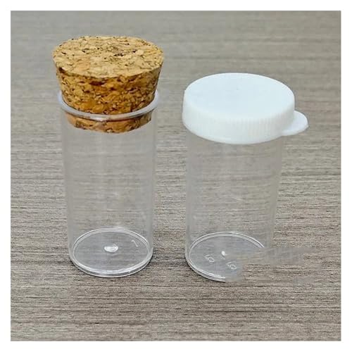 Tubes en plastique fond plat 24 x 45 mm haute stabilité pour laboratoire