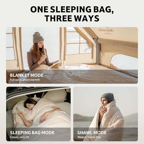 Naturehike Bolsa de Dormir Ovalada XXL para Adultos con Tela Libre de PFAS miniatura 7