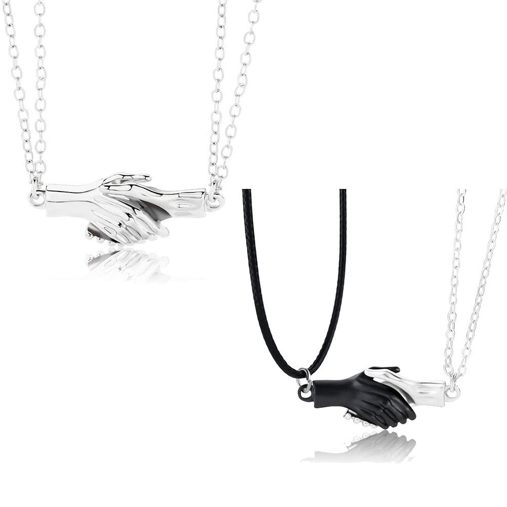 Amazon.co.jp: マグネット マッチング ネックレス 磁気 握手