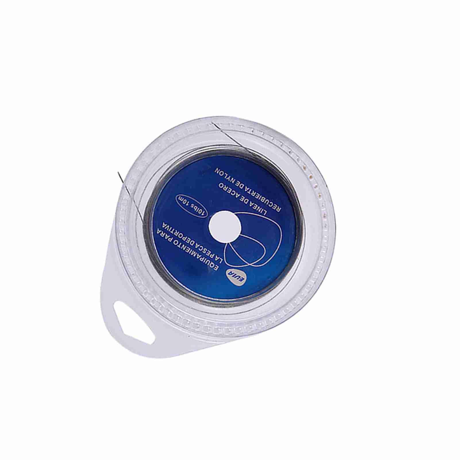 Filo da Pesca in Acciaio Inossidabile Intrecciato 7 Fili 10 M 10 lbs per Pesca in Mare