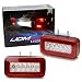 iJDMTOY Red Lens 3-In-1 LED Rear Fog Backup Light Kit Compatible With 1986-2018 Mercedes Benz W463 G-Class G500 G550 G55 G63 AMG, Functions as Rear Fog Driving Brake & Reverse Lights