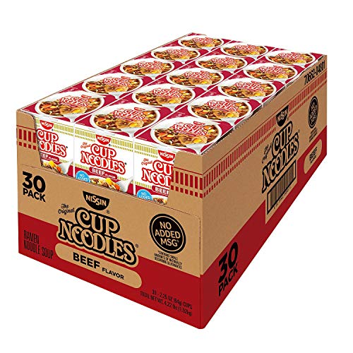 Product of Nissin Cup Noodles Beef Flavor Soup, 24 pk./2.25 oz. [Biz Discount]