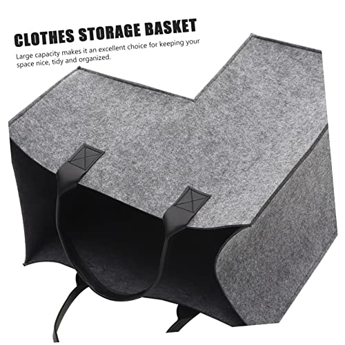 Panier à linge feutre iplusmile idéal pour libérer l'espace du salon - 4