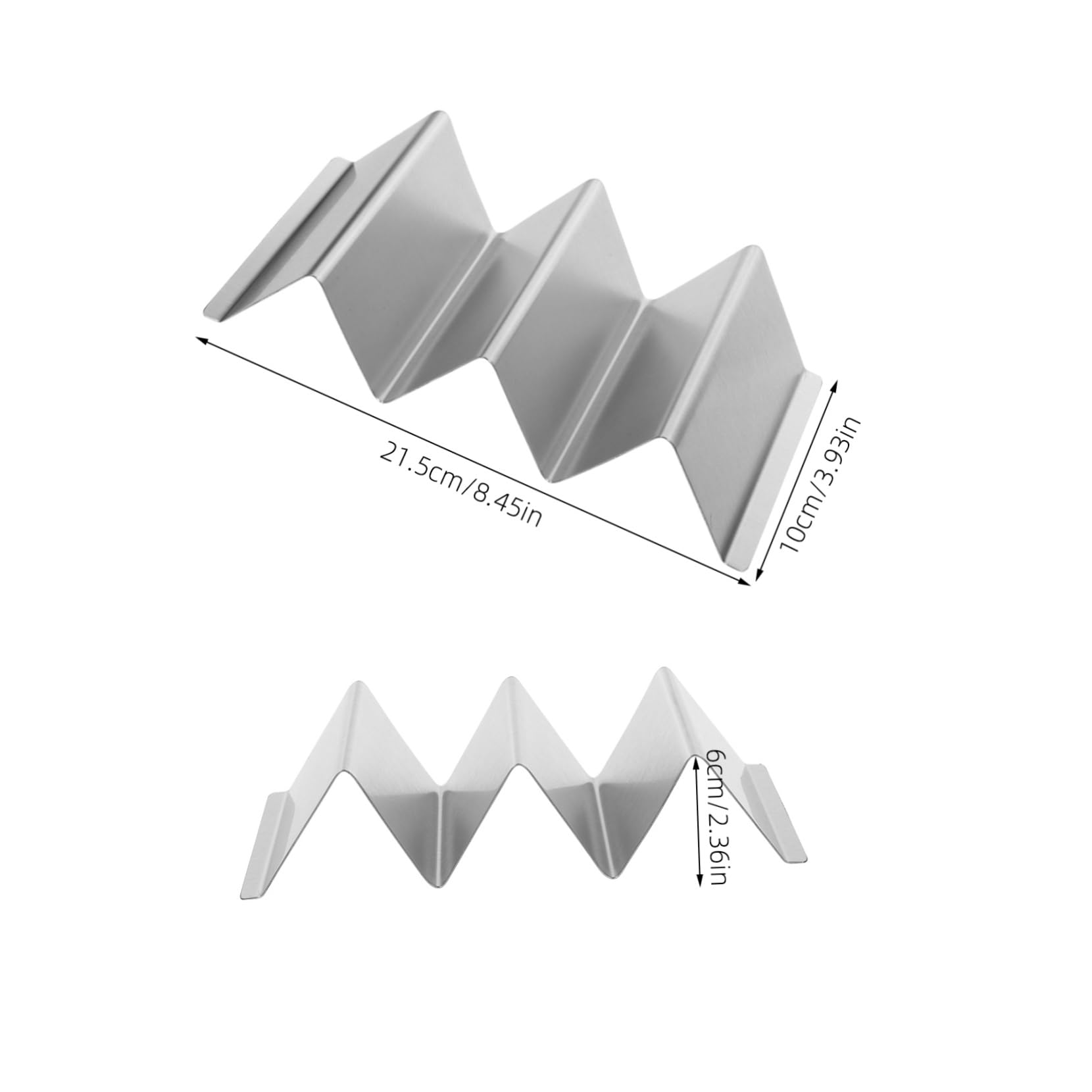 MUCKLILY 4pcs Bracket Tortilla Making Machine Tortilla Corn Comales for Large Tortillas Grill for Ovens Grillers Taco Stand up Holders Taco Holders for Oven Taco Rack Silver Stainless Steel