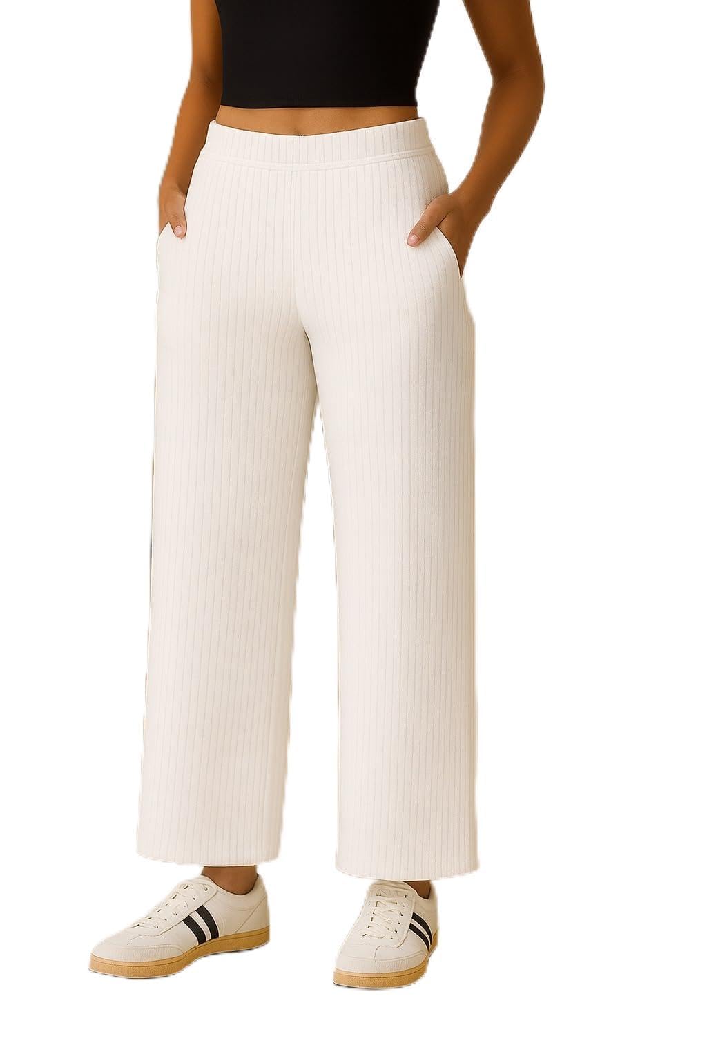 Women Regular Fit Cotton Trousers Streachable Pant-image-37