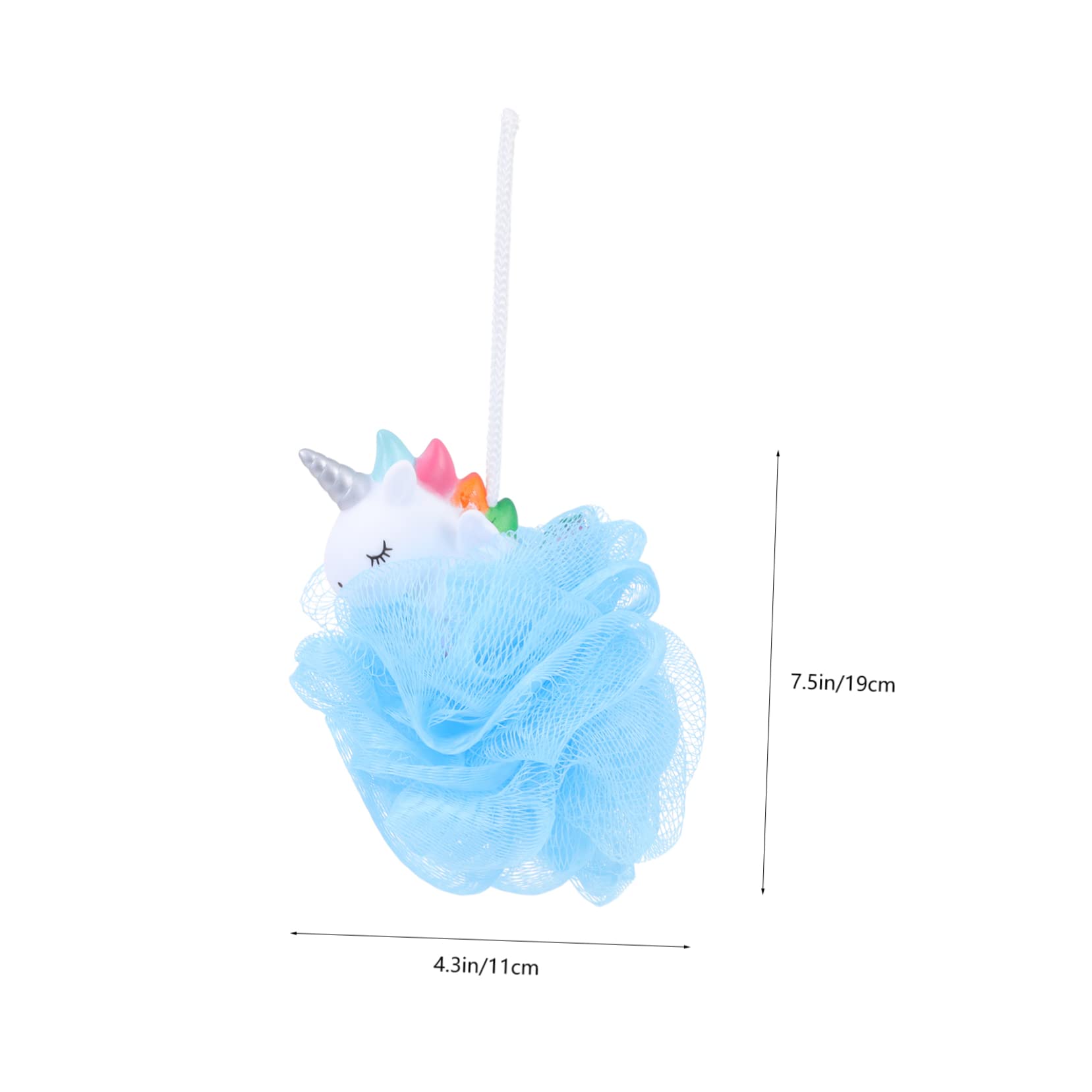 LIFKOME 2Pcs Unicorn Bathing Mesh Shower Balls Exfoliating Body Scrubbers for Gentle Cleansing Safe and Fun Bathing Supplies for Bath