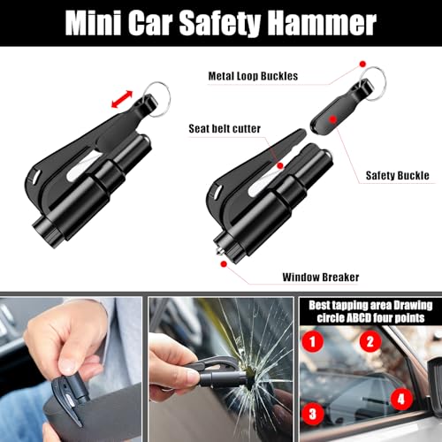 Kit de emergencia vial portátil para auto negro miniatura 5