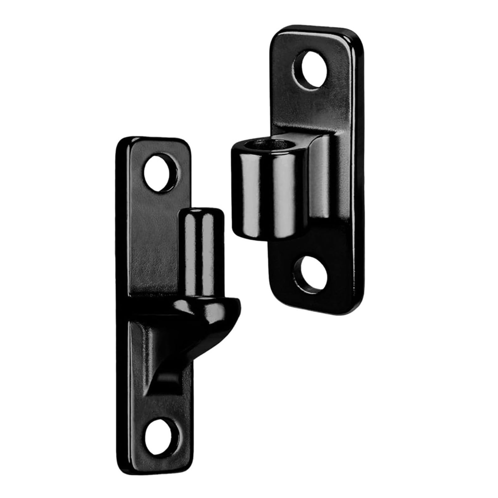Paquete de 4 bisagras de puerta de alta resistencia, accesorio portátil de acero inoxidable resistente para una instalación segura en la instalación de puerta de valla de madera
