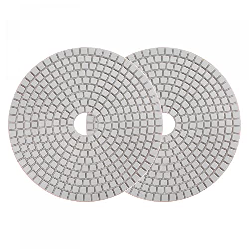 Image of uxcell Diamond Polishing Pad 5-Inch 800 Grits Wet /Dry Grinding for Stone Concrete Marble Countertop Floor 2pcs