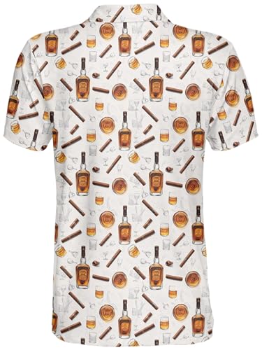 Funny Golf Shirt for Men Print Hawaiian Mens Polo Shirts Crazy Golf Gifts2