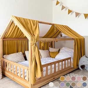 Lilimaus Hausbett Betthimmel Gelb Baumwolle