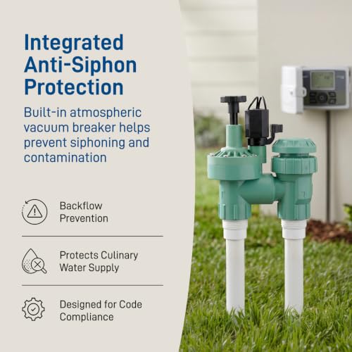 1-Pack Orbit 57623 3/4" FPT 100 Series Anti-Siphon Automatic Sprinkler Valve with Flow Control - image 4