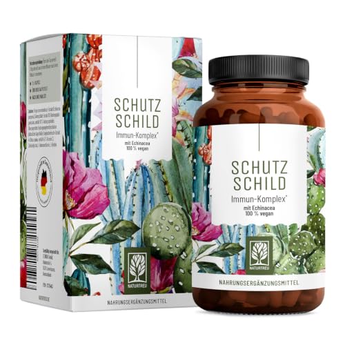 Immunsystem-Komplex - 500mg Echinacea mit Vitamin C Zink Selen L-Histidin & Kalmegh - Immunsystem stärken * vegan & ohne Zusätze - 120 Echinacea Purpurea Kapseln für 60 Tage
