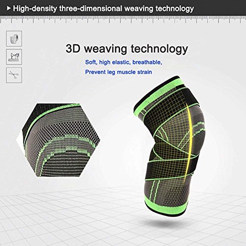 Image of Knee Sleeve,Compression Fit Support -for Joint Pain and Arthritis Relief, Improved Circulation Compression - Wear Anywhere - Single