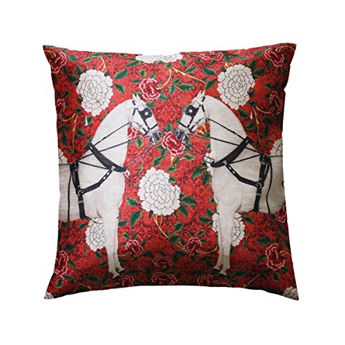 Dupion Ghoda Decorative Throw Pillow Case Cushion Cover 16''X16''