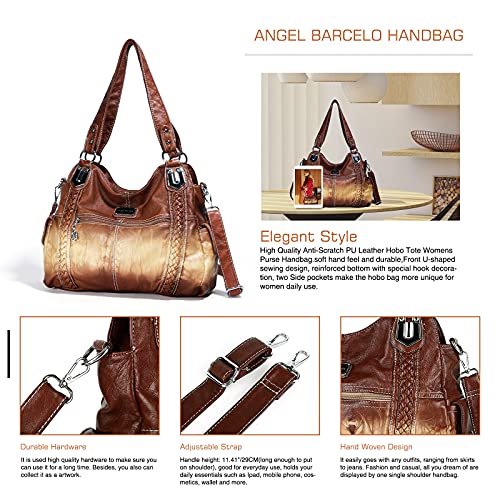 Image of Angel Barcelo Purses for Women Soft PU Leather Shoulder Bag Crossbody Purse and Handbags