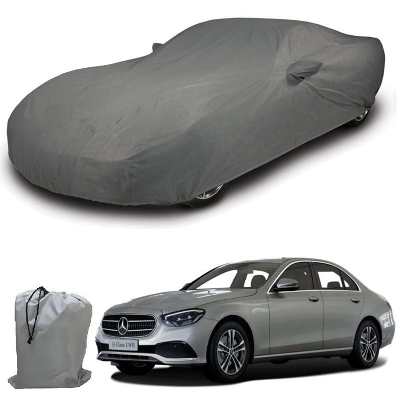 Image of ARCUATE Triple Layer Custom fit Car Body Cover for Mercedes Benz E Class LWB |Top Layer Dustrproof | Middle Layer Waterproof | Bottom Layer Scratch Protection | Outdoor Indoor Fabric