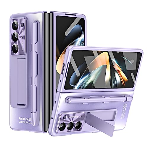 Coque antichoc Samsung Galaxy Z Fold 5 violette anti-rayure avec béquille