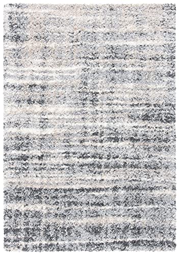 Tapete SAFAVIEH Fontana Shag 4'x6' Gris y Marfil miniatura 2