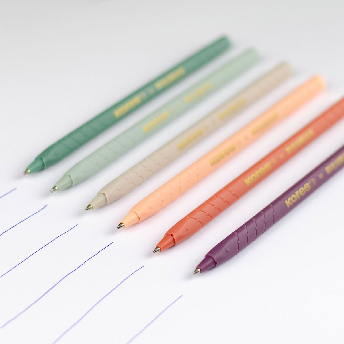 Kores - Vintage Style Ballpoint Pens - K0R-M, 1mm, Triangular, Fade