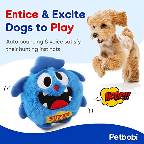 Jouet d'exercice électronique pour chiot Petbobi avec balle peluche interactive