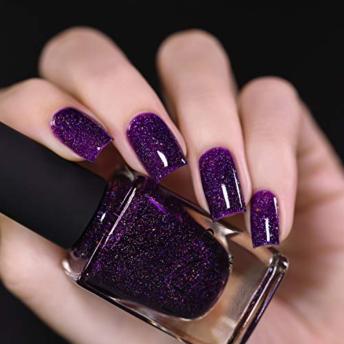 Image of ILNP Vanity - Deep Purple Holographic Nail Polish, Endless Depth, Chip Resistant, Non-Toxic, Vegan, Cruelty Free