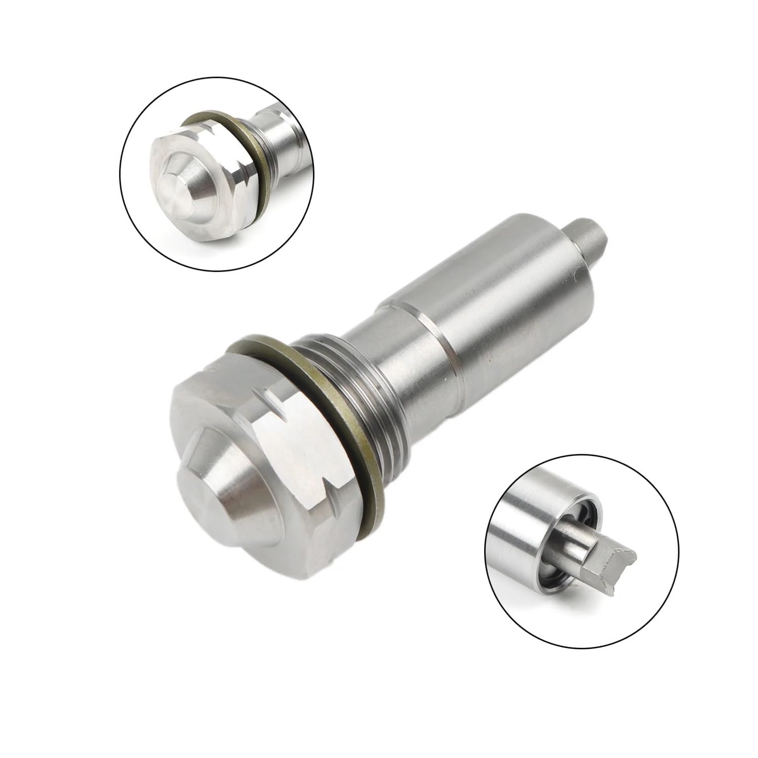 Accesorios de repuesto 1 juego de cadena de distribución de motor TKC8002 con tensor de tapón de aceite.