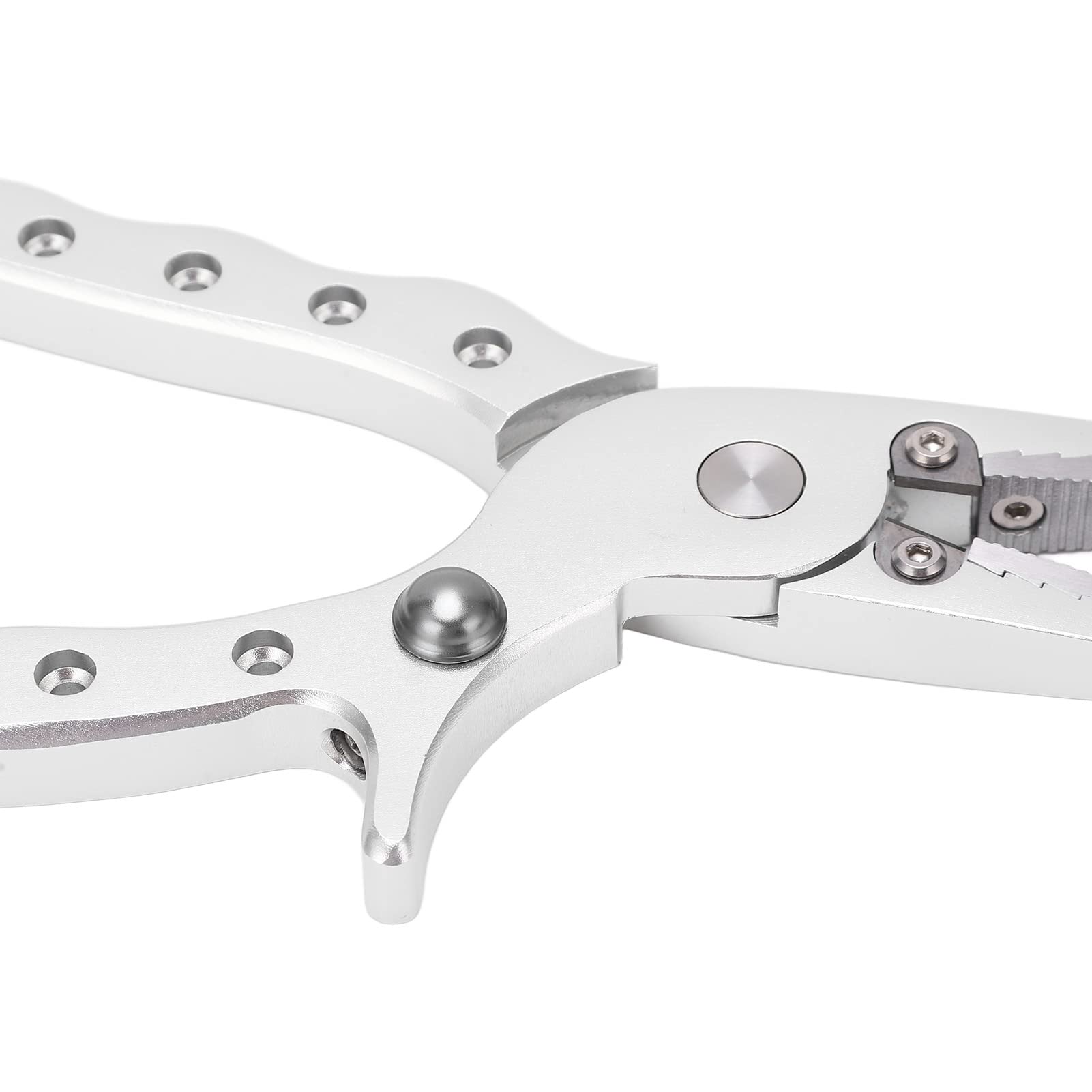 Pinza da Pesca in Acqua salata, Pinza da Pesca in Alluminio con Impugnatura ergonomica, Lega di Alluminio per Pesca in Acqua Dolce e salata, Pinza Multifunzione per Splittin