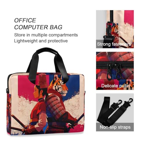 Bolsa para laptop con estampado y múltiples bolsillos miniatura 6